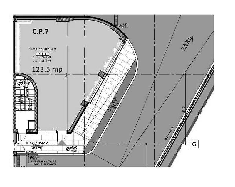 Floreasca Spatiu Com 124 mp 6 m inaltime, One Verdi Park
